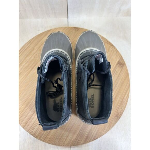 Sorel Out N About Waterproof Black Leather Rain Duck Boots Womens Size 5.5 - Picture 6 of 8